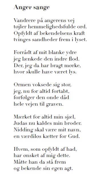 Digtet Anger Sange