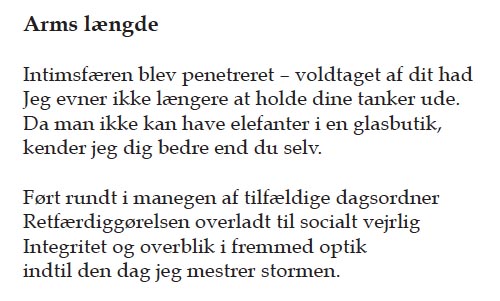 Digtet Arms længde