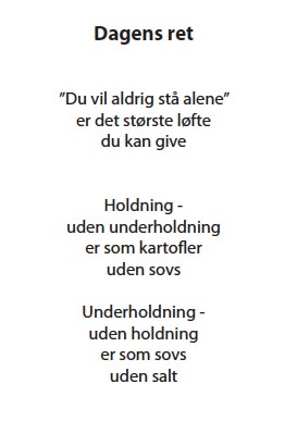 Digtet Dagens ret