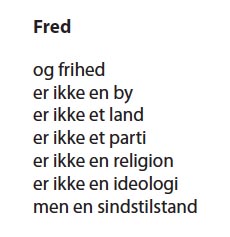 Digtet fred