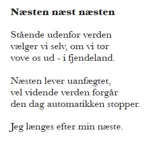 Digtet Næsten næst næsten