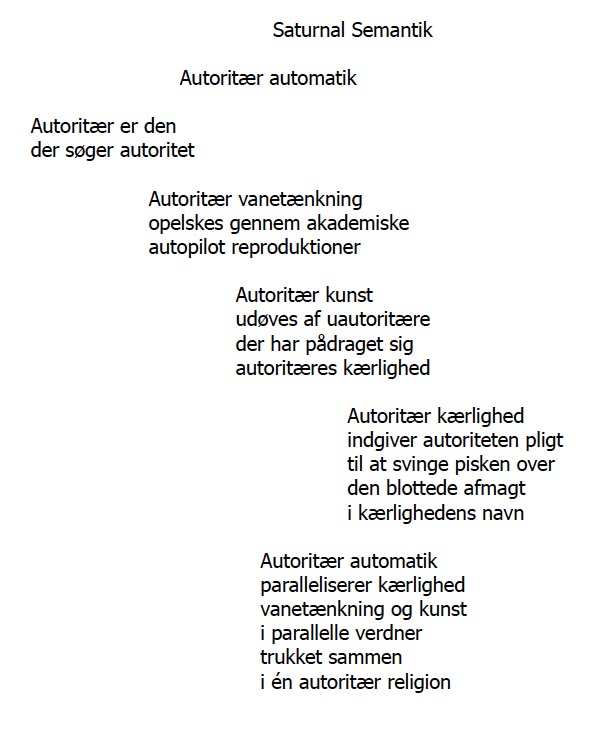 Digtet "Saturnal Semantik"