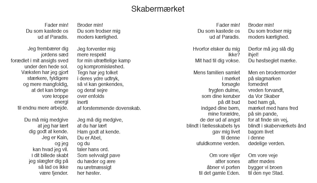 Digtet Skabermærket