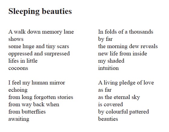 Digtet "Sleeping beauties"