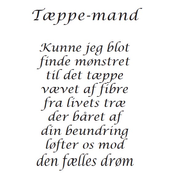 Digtet Tæppe-mand